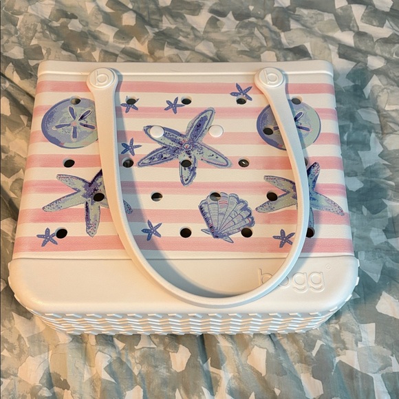 *NWT* Pink Stripes & Blue Shells Baby Bogg Bag and Nautical Rope Inserts - Picture 4 of 8